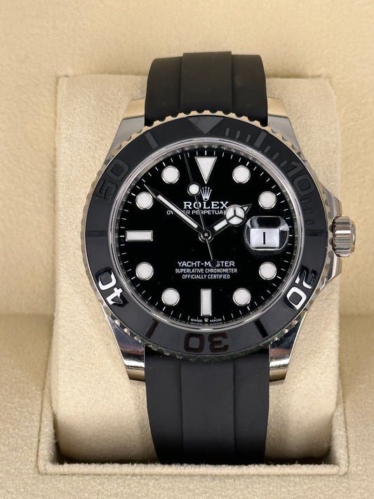 NEW 2023 Rolex Yacht-Master 42mm 226659 White Gold Oysterflex Black Dial - My Watch Lux